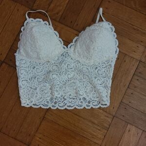 Bralette Lacey Hp White/ Cream 🔥🔥🔥